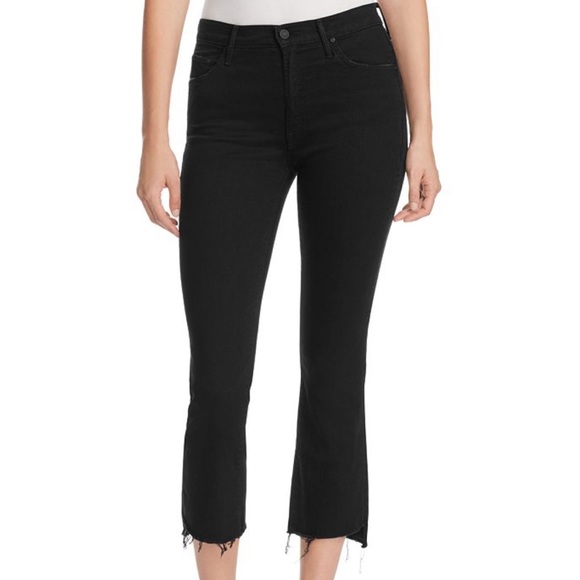 MOTHER Denim - HOST PICK💖MOTHER Insider Crop Step Fray in Black